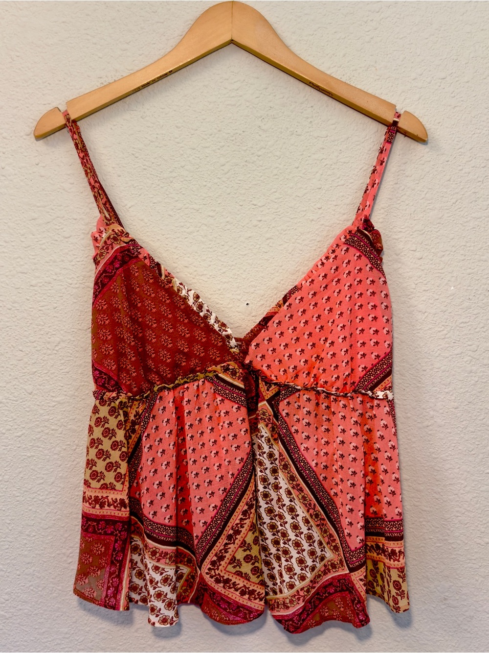 NWT Free People Women's Alix Printed Tank Size XL